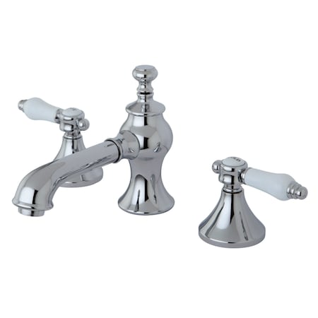 Kingston Brass KC7061BPL 8" Widespread Bathroom Faucet, Polished Chrome KC7061BPL